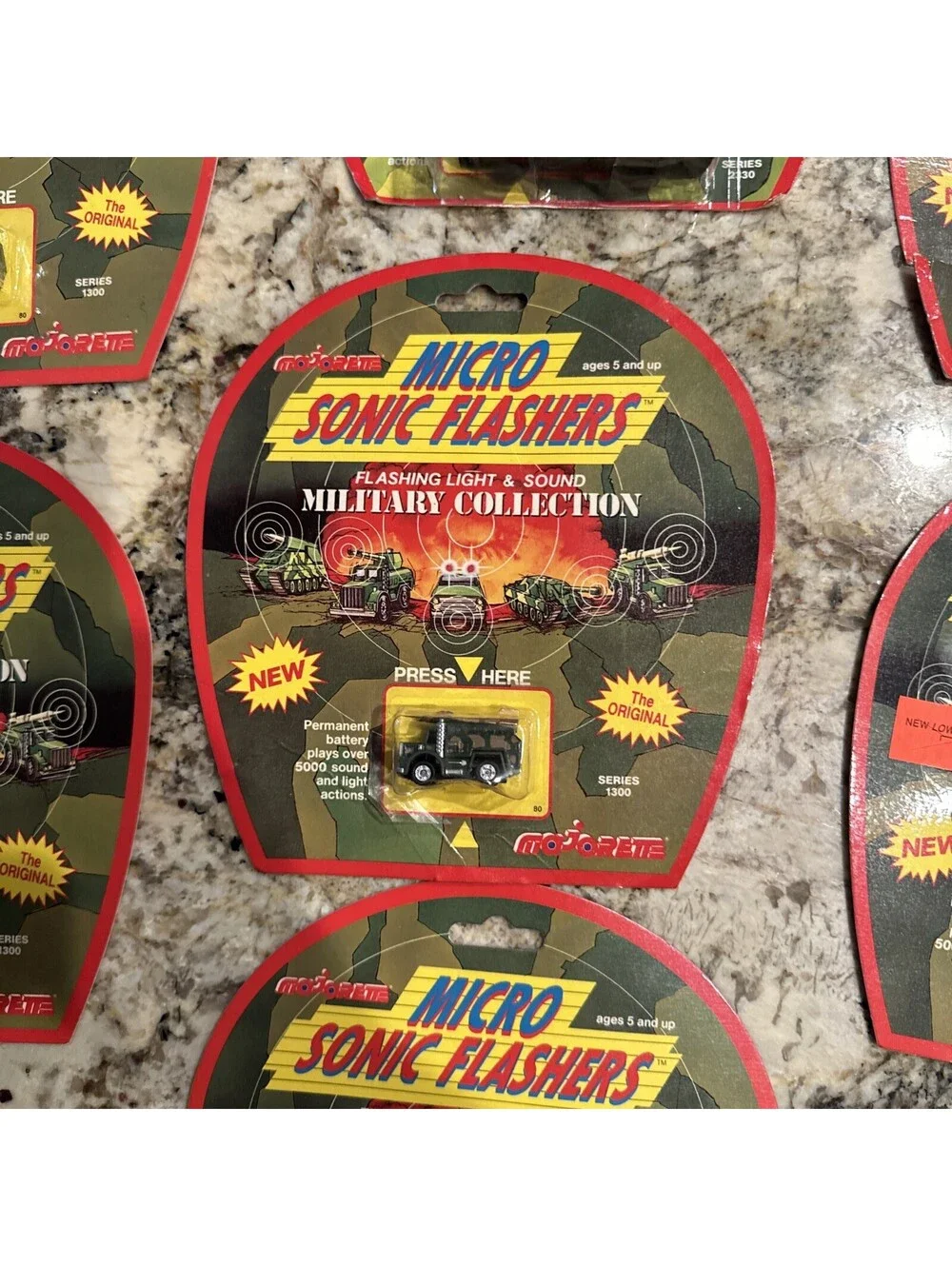 Majorette Micro Sonic Flashers Military Collection Lot Of 9 NEW + FAST SHIPPING